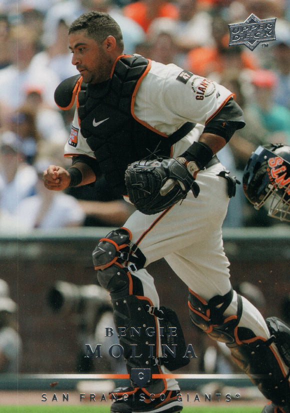 #116 Bengie Molina San Francisco Giants 2008 Upper Deck Series 1 Baseball Card