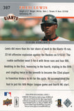 #387 Fred Lewis Season Highlights San Fransicso Giants 2008 Upper Deck Series 1 Baseball Card