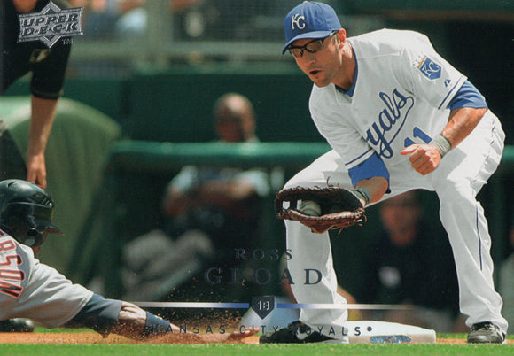 #258 Ross Gload Kansas City Royals 2008 Upper Deck Series 1 Baseball Card FAJ