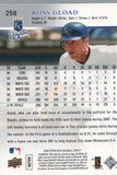 #258 Ross Gload Kansas City Royals 2008 Upper Deck Series 1 Baseball Card FAJ
