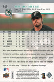 #141 Sergio Mitre Florida Marlins 2008 Upper Deck Series 1 Baseball Card FAJ
