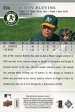 #306 Jerry Blevins Rookie Oakland Athletics 2008 Upper Deck Series 1 Baseball Card FAJ