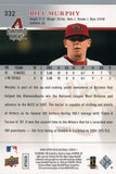 #332 Bill Murphy Rookie Arizona Diamondbacks 2008 Upper Deck Series 1 Baseball Card FAJ