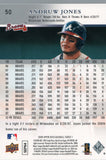 #50 Andruw Jones Atlanta Braves 2008 Upper Deck Series 1 Baseball Card FAJ