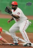 #167 Dmitri Young Washington Nationals 2008 Upper Deck Series 1 Baseball Card FAJ