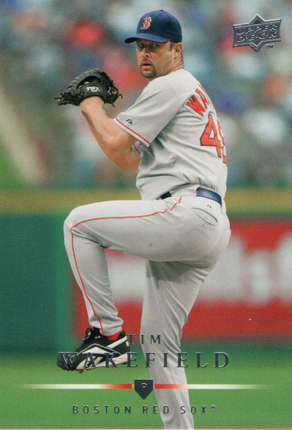 #2221 Tim Wakefield Boston Red Sox 2008 Upper Deck Series 1 Baseball Card FAK