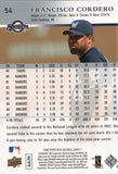 #54 Francisco Cordero Milwaukee Brewers 2008 Upper Deck Series 1 Baseball Card FAK