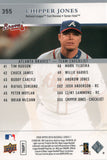#355 Chipper Jones Atlanta Braves 2008 Upper Deck Series 1 Baseball Card FAK