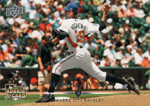 #319 Luke Hochevar Rookie Kansas City Royals 2008 Upper Deck Series 1 Baseball Card FAK