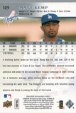 #109 Matt Kemp Los Angeles Dodgers 2008 Upper Deck Series 1 Baseball Card FAK