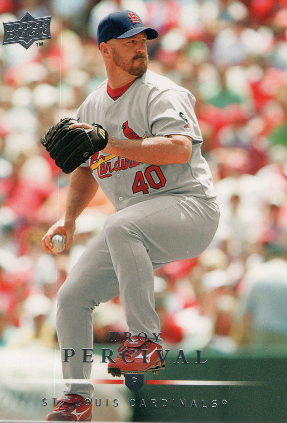 #65 Troy Percival St Louis Cardinals 2008 Upper Deck Series 1 Baseball Card FAK