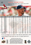 #65 Troy Percival St Louis Cardinals 2008 Upper Deck Series 1 Baseball Card FAK
