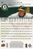 #30 Travis Buck Oakland Athletics 2008 Upper Deck Series 1 Baseball Card FAL