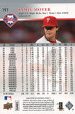 #191 Jamie Moyer Philadelphia Phillies 2008 Upper Deck Series 1 Baseball Card FAM