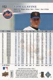 #152 Tom Glavine New York Mets 2008 Upper Deck Series 1 Baseball Card FAM