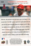 #388 Garret Anderson Los Angeles Angels 2008 Upper Deck Series 1 Baseball Card FAM
