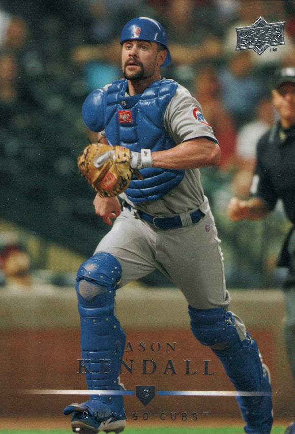 #76 Jason Kendall Chicago Cubs 2008 Upper Deck Series 1 Baseball Card FAM