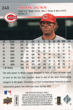 #240 adam Dunn Cincinnati Reds 2008 Upper Deck Series 1 Baseball Card FAN