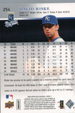 #254 David Riske Kansas City Royals 2008 Upper Deck Series 1 Baseball Card FAN