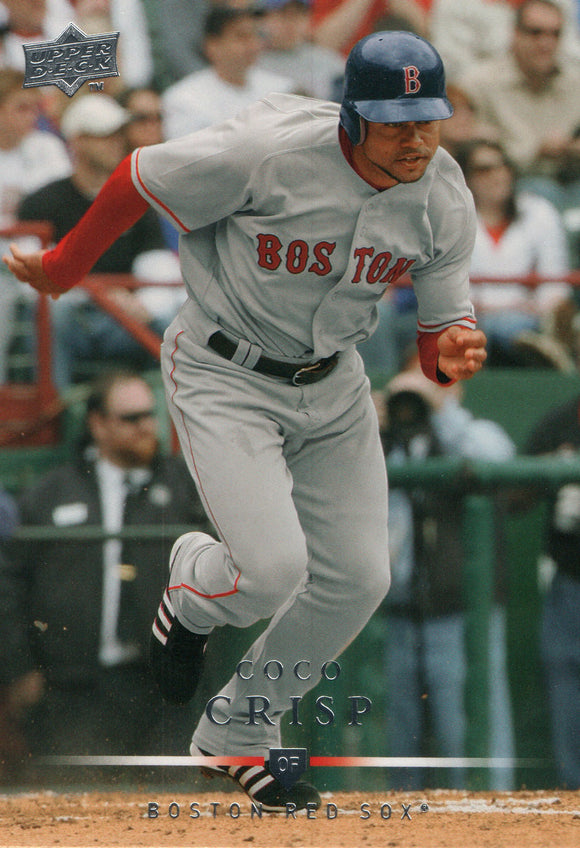 #230 Coco Crisp Boston Red Sox 2008 Upper Deck Series 1 Baseball Card FAN