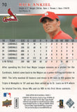 #70 Rick Ankiel St Louis Cardinals 2008 Upper Deck Series 1 Baseball Card FAN