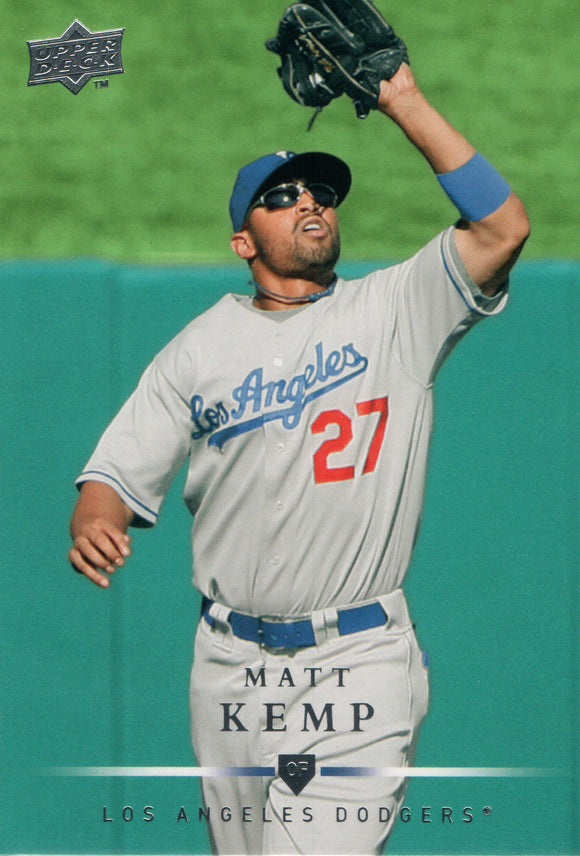 #109 Matt Kemp Los Angeles Dodgers 2018 Topps Series 1 Baseball Card FAO