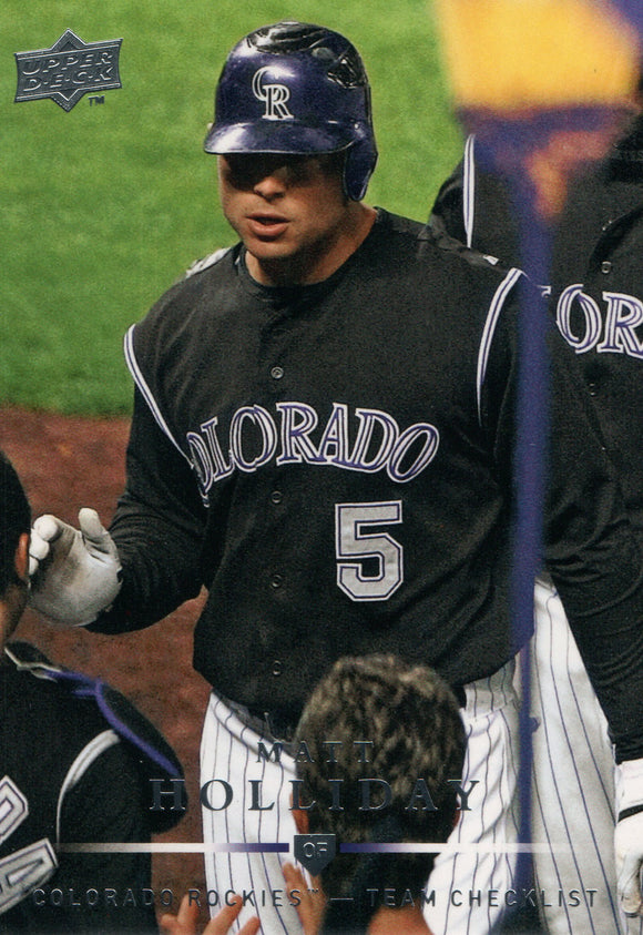 #375 Matt Holliday Colorado Rockies 2018 Topps Series 1 Baseball Card FAO