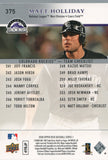 #375 Matt Holliday Colorado Rockies 2018 Topps Series 1 Baseball Card FAO
