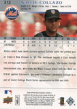 #312 Willie Collazo Rookie New York Mets 2018 Topps Series 1 Baseball Card FAO