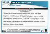 US193 Max Scherzer Detroit Tigers 2013 Topps Baseball Card FAP