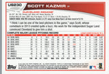 US230 Scott Kazmir Cleveland Indians 2013 Topps Baseball Card FAP