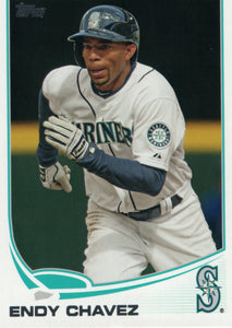 US327 Endy Chavez Seattle Mariners 2013 Topps Baseball Card FAP