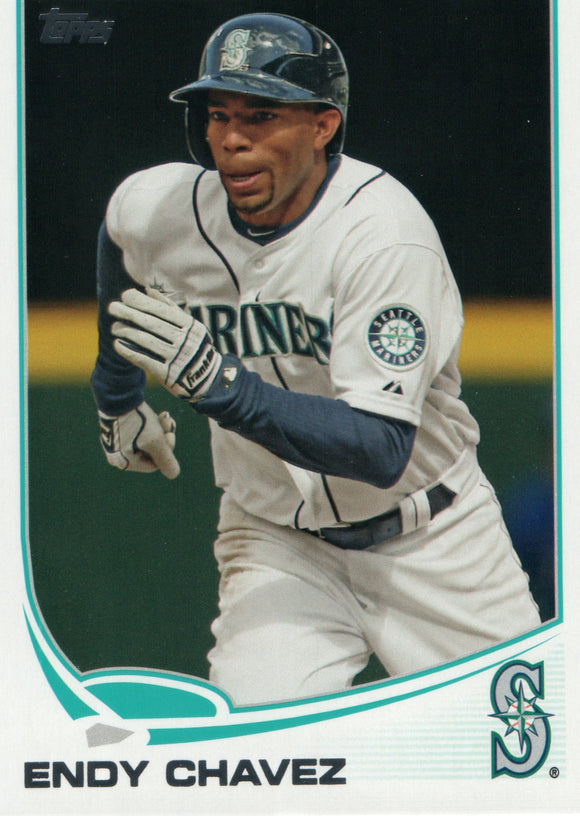 US327 Endy Chavez Seattle Mariners 2013 Topps Baseball Card FAP