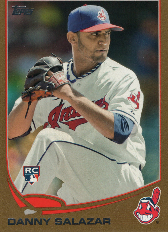 US138 Danny Salazar Rookie 0711/2013 Cleveland Indians 2013 Topps Baseball Card FAP