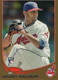 US138 Danny Salazar Rookie 0711/2013 Cleveland Indians 2013 Topps Baseball Card FAP