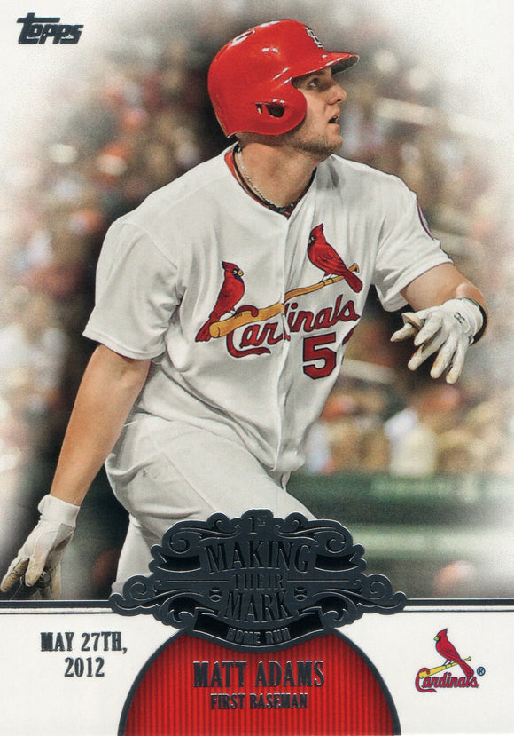 MM-37 Matt Adams Arizona Cardinals 2013 Topps Baseball Card FAP