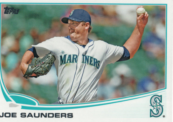 US14 Joe Saunders Seattle Mariners 2013 Topps Baseball Card FAP
