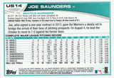 US14 Joe Saunders Seattle Mariners 2013 Topps Baseball Card FAP