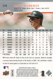 #119 Dave Roberts San Francisco Giants 2008 Upper Deck Series 1 Baseball Card FAR