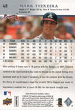 #48 Mark Teixeira Atlanta Braves 2008 Upper Deck Series 1 Baseball Card FAR