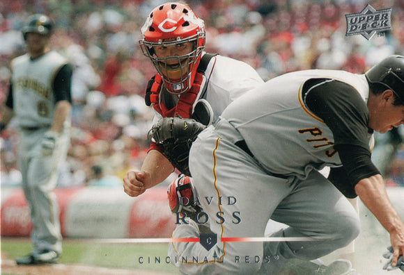 #236 David Ross Cincinnati Reds 2008 Upper Deck Series 1 Baseball Card FAR