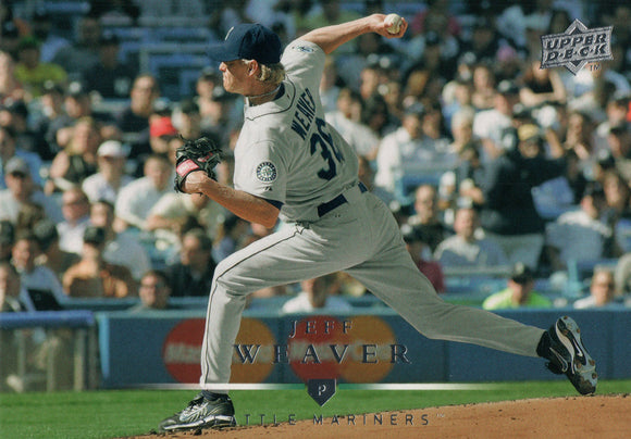 #132 Jeff Weaver Seattle Mariners 2008 Upper Deck Series 1 Baseball Card FAS