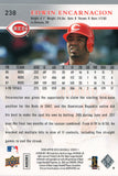 #238 Edwin Encarnacion Cincinnati Reds 2008 Upper Deck Series 1 Baseball Card FAS