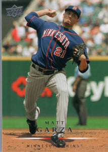 #271 Matt Garza Minnesota Twins 2008 Upper Deck Series 1 Baseball Card FAS