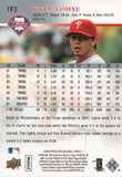 #193 Kyle Lohse Philadelphia Phillies 2008 Upper Deck Series 1 Baseball Card FAS