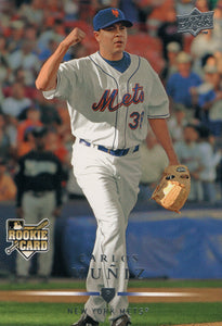 #331 Carlos Muniz Rookie New York Mets 2008 Upper Deck Series 1 Baseball Card FAT