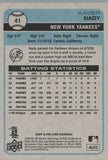 #41 Xavier Nady New York Yankees 2009 O-PEE-CHEE Baseball Card FAU