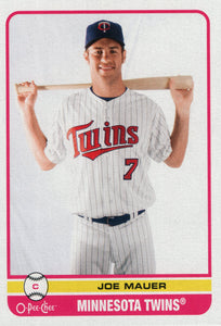 #350 Joe Mauer Minnesota Twins 2009 O-PEE-CHEE Baseball Card FAU