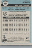 #481 Jorge Posada New York Yankees 2009 O-PEE-CHEE Baseball Card FAV