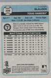 #209 Hank Blalock Texas Rangers 2009 O-PEE-CHEE Baseball Card FAV